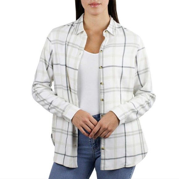 NWT Jachs Girlfriend Women's Plaid Super Soft Flannel Button Shirt, Size S - Picture 2 of 11